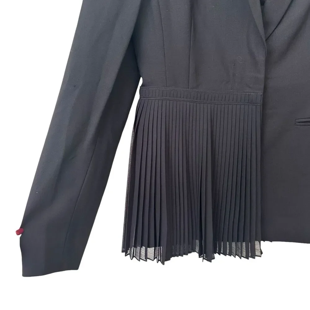 JASON WU Pleated Draped Wool‎ Blazer NWOT Sz4